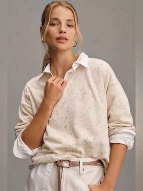 By Anthropologie Paint Splatter Top size XS